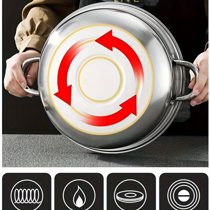 Clovoshop Stainless Steel Steamer Set – Double-Layer, Induction & Gas