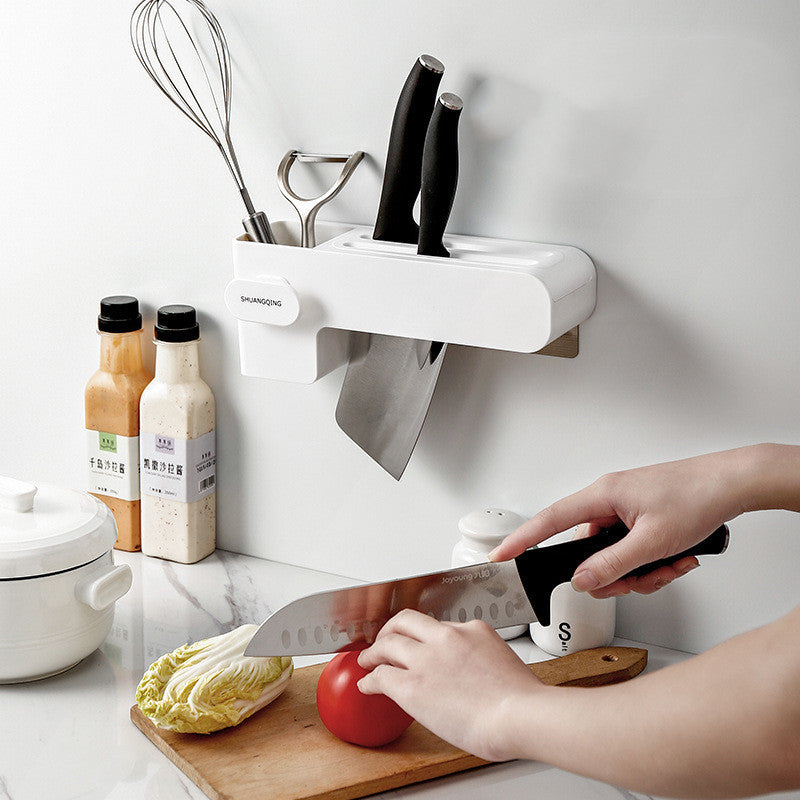 Clovoshop Kitchen Knife Rack – Modern Plastic Knife Organizer