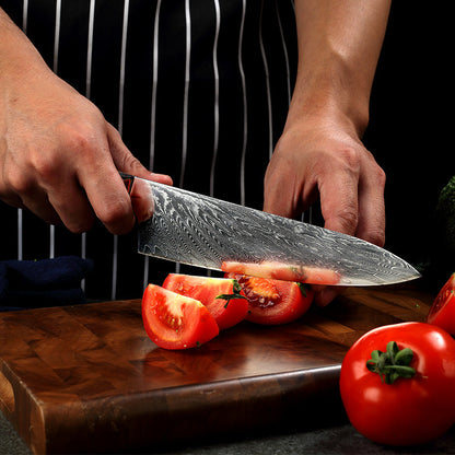 Clovoshop Pattern Kitchen Knife – Japanese Damascus Steel Chef’s Knife