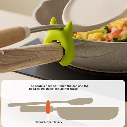 Clovoshop Multifunctional Silicone Spoon Holder – Anti-Overflow & Anti-Scalding