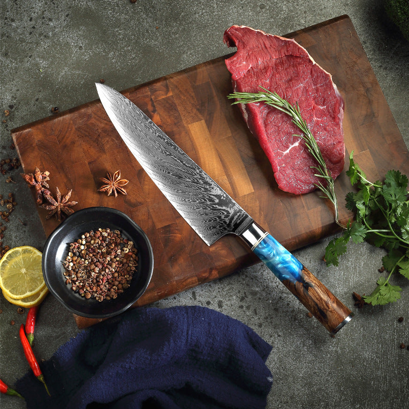 Clovoshop Pattern Kitchen Knife – Japanese Damascus Steel Chef’s Knife