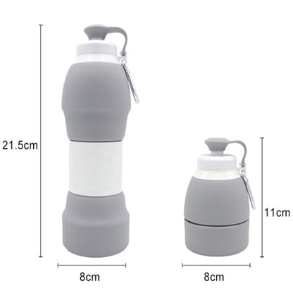 Clovoshop Silicone Folding Water Bottle – Portable 580ML for Travel & Sports