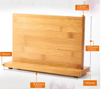 ClovoShop Kitchenware Magnetic Knife Holder – Bamboo Knife Organizer