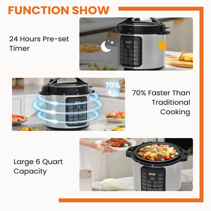 Clovoshop 9 In 1 Electric Pressure Cooker – Multi-Functional Smart Pot