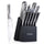 Clovoshop 15-Piece Kitchen Knife Set with Block & Chef Knives