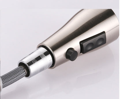 Clovoshop Pull-out Hot and Cold Kitchen Sink Faucet – Brushed Copper