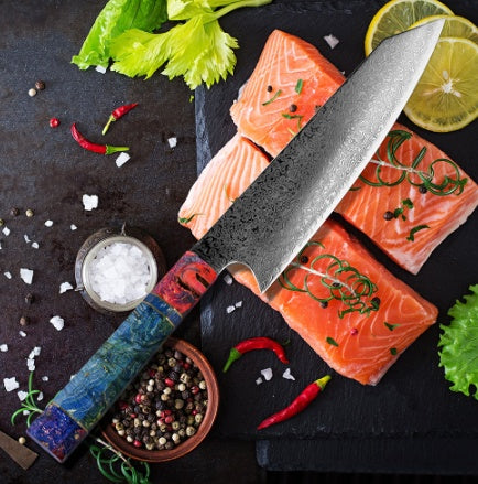Clovoshop Pattern Kitchen Knife – Japanese Damascus Steel Chef’s Knife