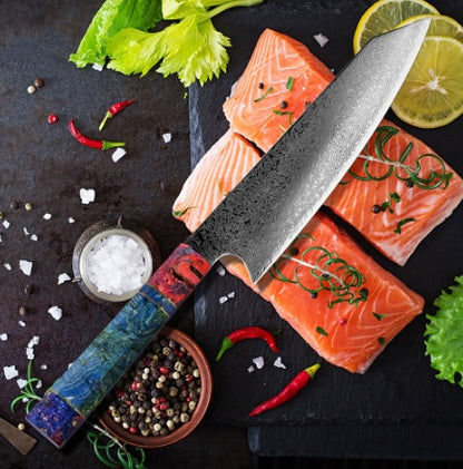 Clovoshop Pattern Kitchen Knife – Japanese Damascus Steel Chef’s Knife