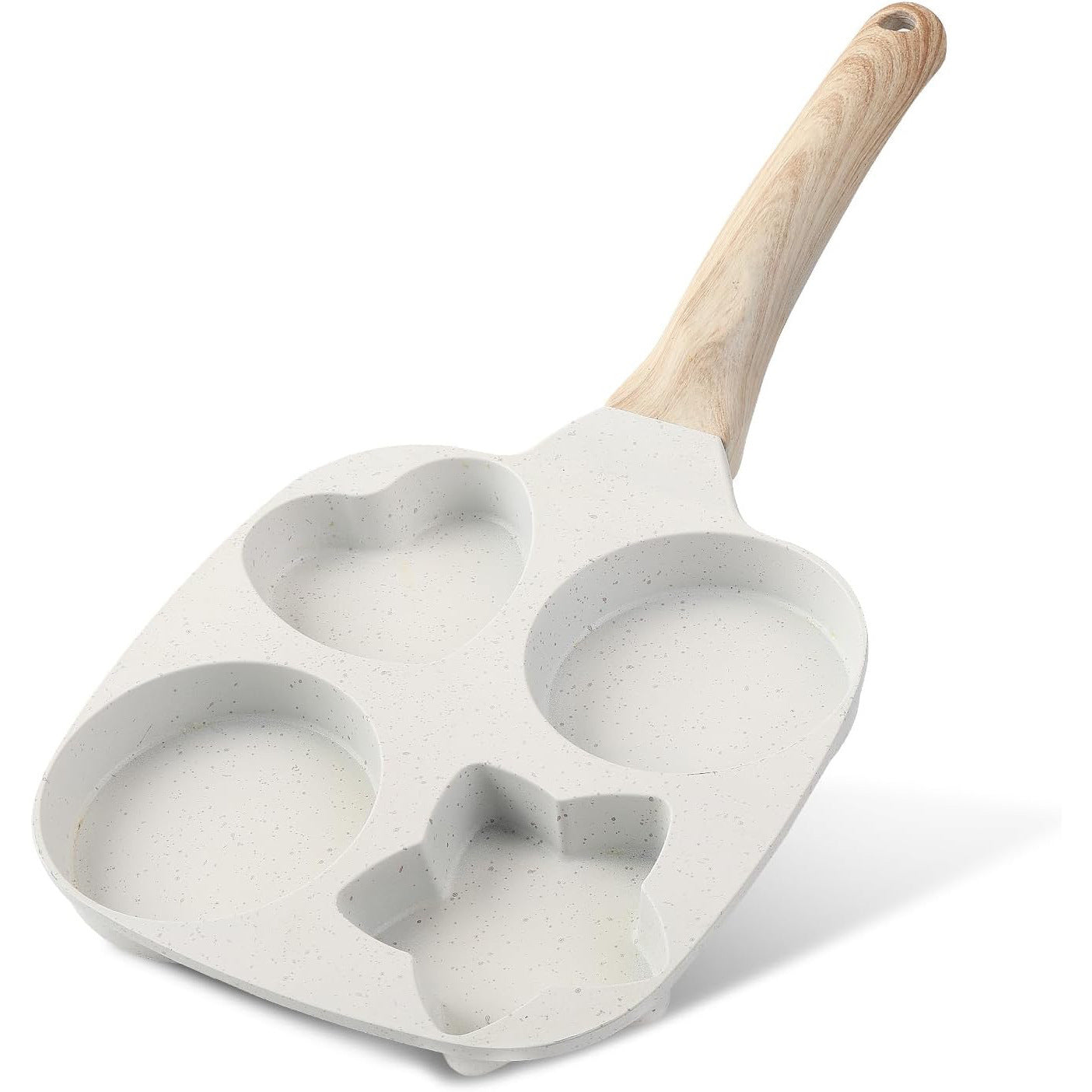 Medical Stone Breakfast Pot 4 Holes Creative Heart Egg Frying Pan