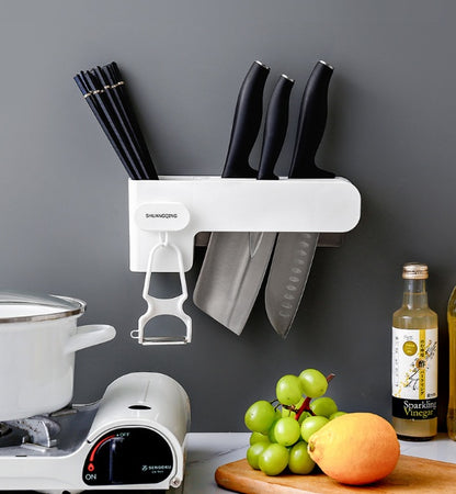 Clovoshop Kitchen Knife Rack – Modern Plastic Knife Organizer