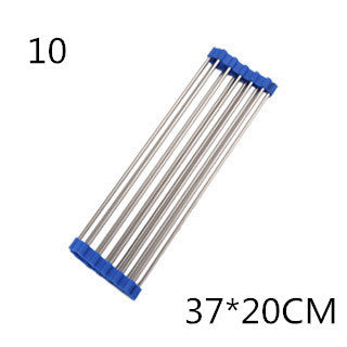 Clovoshop Folding Kitchen Drain Sink Rack – Stainless Steel, Space-Saving