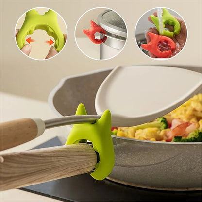 Clovoshop Multifunctional Silicone Spoon Holder – Anti-Overflow & Anti-Scalding