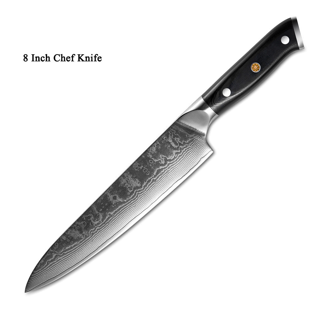 Clovoshop Japanese Damascus Steel Kitchen Knife – Fruit & Chef Knife