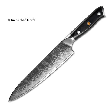 Clovoshop Japanese Damascus Steel Kitchen Knife – Fruit & Chef Knife