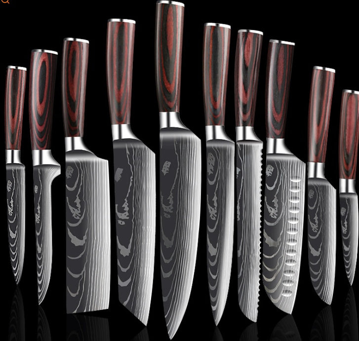 ClovoShop Carpenter’s Special 6-Piece & 8-Piece Kitchen Knife Set – Stainless Steel Chef Knife