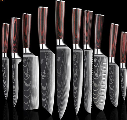 ClovoShop Carpenter’s Special 6-Piece & 8-Piece Kitchen Knife Set – Stainless Steel Chef Knife
