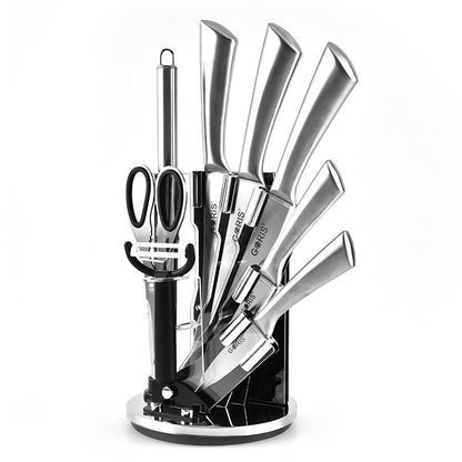 Clovoshop Kitchen Knife Set – Stainless Steel Blades with Acrylic Holder