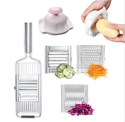 Clovoshop Stainless Steel Grater – Vegetable & Fruit Slicer, Peeler