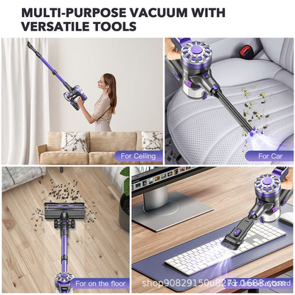Clovoshop Household Small Portable Telescopic Vacuum Cleaner – 150W, Purple