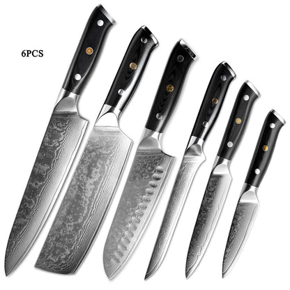 Clovoshop Japanese Damascus Steel Kitchen Knife – Fruit & Chef Knife