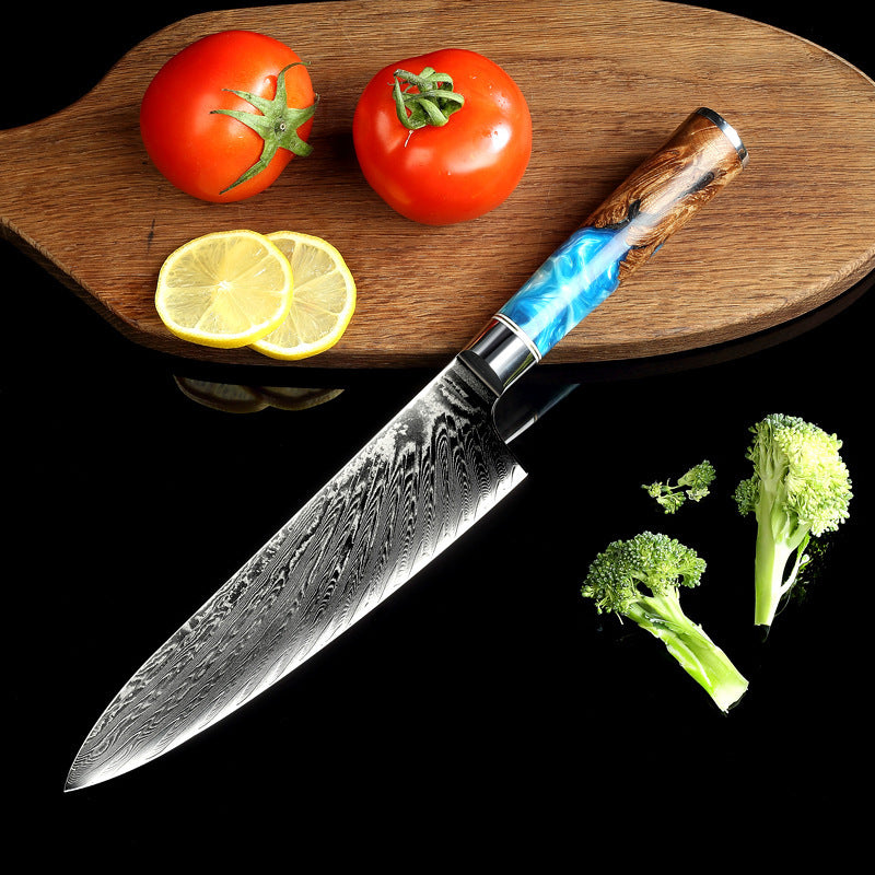 Clovoshop Pattern Kitchen Knife – Japanese Damascus Steel Chef’s Knife