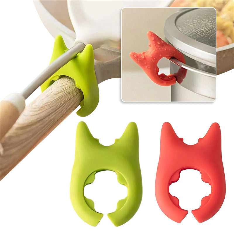 Clovoshop Multifunctional Silicone Spoon Holder – Anti-Overflow & Anti-Scalding