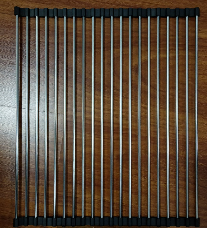 Clovoshop Folding Kitchen Drain Sink Rack – Stainless Steel, Space-Saving