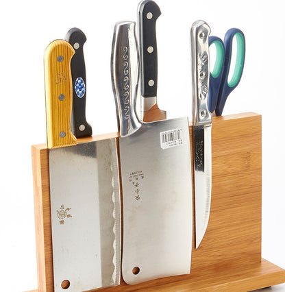 ClovoShop Kitchenware Magnetic Knife Holder – Bamboo Knife Organizer