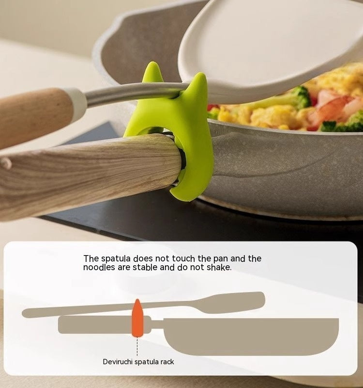 Clovoshop Multifunctional Silicone Spoon Holder – Anti-Overflow & Anti-Scalding