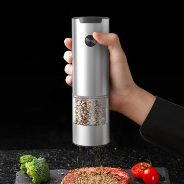 Clovoshop Ground Black Pepper Electric Grinder – 70ML, Rechargeable & Battery Options