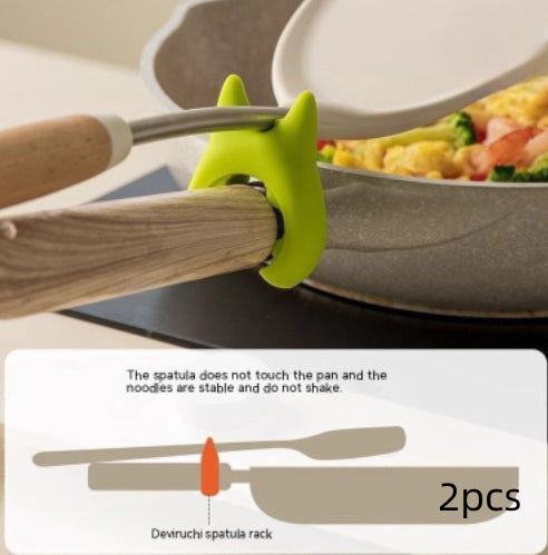 Clovoshop Multifunctional Silicone Spoon Holder – Anti-Overflow & Anti-Scalding