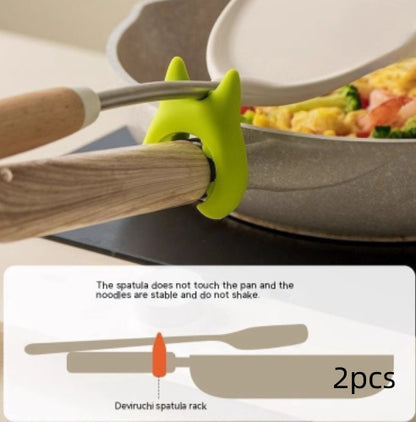 Clovoshop Multifunctional Silicone Spoon Holder – Anti-Overflow & Anti-Scalding